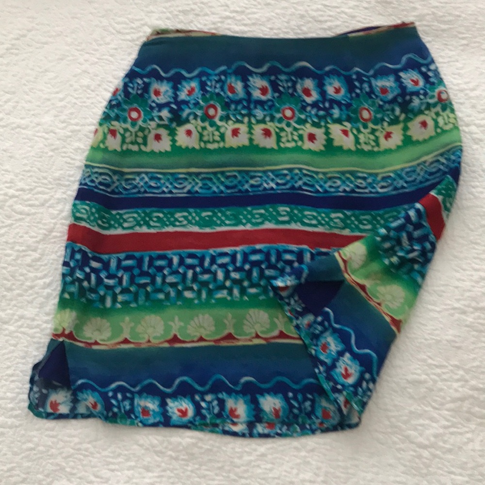 Easy summer skirt with side slits